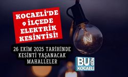 Kocaeli'de 9 İlçede Elektrik Kesintisi! 26 Ekim 2025 Tarihinde Kesinti Yaşanacak Mahalleler