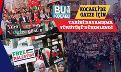 Kocaeli'de Gazze İçin Tarihi Dayanışma Yürüyüşü Düzenlendi