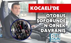 Kocaeli'de Otobüs Şoföründen Örnek Davranış