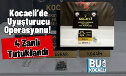 Kocaeli’de Uyuşturucu Operasyonu! 4 Zanlı Tutuklandı