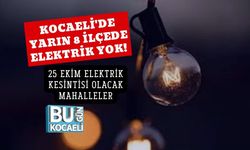 Kocaeli'de Yarın 8 İlçede Elektrik Yok! 25 Ekim Elektrik Kesintisi Olacak Mahalleler