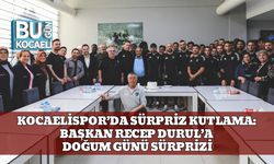 Kocaelispor’da Sürpriz Kutlama: Başkan Recep Durul’a Doğum Günü Sürprizi