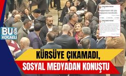 Kürsüye Çıkamadı, Sosyal Medyadan Konuştu