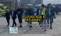 Dilovası'nda ki Patlamayı MHP Dilovası Teşkilatı ve Kaymakam Olay Yerinde İnceledi