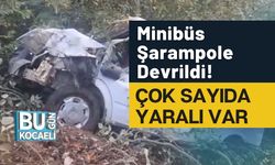 Minibüs Şarampole Devrildi! Çok Sayıda Yaralı Var