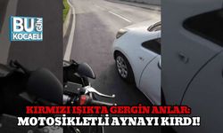 Bursa’da Kırmızı Işıkta Gergin Anlar: Motosikletli Aynayı Kırdı!