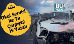 Okul Servisi ile Tır Çarpıştı! 15 Yaralı