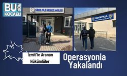 İzmit’te Aranan Hükümlüler Operasyonla Yakalandı