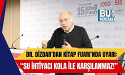 Dr. Dizdar’dan Kitap Fuarı’nda Uyarı: “Su İhtiyacı Kola ile Karşılanmaz!”