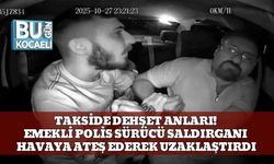 Takside Dehşet Anları! Emekli Polis Sürücü Saldırganı Havaya Ateş Ederek Uzaklaştırdı