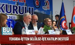 TEKGIDA-İŞ’ten Selüloz-İş’e Katılım Desteği