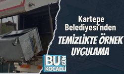 Kartepe Belediyesi’nden Temizlikte Örnek Uygulama