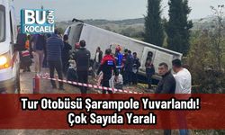 Tur Otobüsü Şarampole Yuvarlandı! Çok Sayıda Yaralı