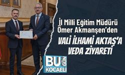 İl Milli Eğitim Müdürü Ömer Akmanşen’den Vali İlhami Aktaş’a Veda Ziyareti