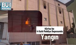 Körfez’de 4 Katlı Mobilya Deposunda Yangın