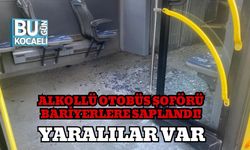 Alkollü Otobüs Şoförü Bariyerlere Saplandı! Yaralılar Var