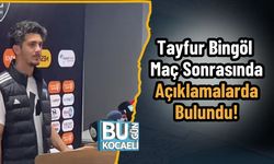 Tayfur Bingöl Maç Sonrasında Açıklamalarda Bulundu!
