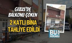 Gebze’de Balkonu Çöken 2 Katlı Bina Tahliye Edildi