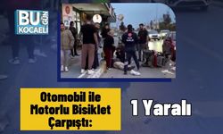 Otomobil ile Motorlu Bisiklet Çarpıştı: 1 Yaralı