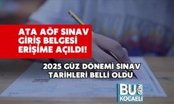 ATA AÖF Sınav Giriş Belgesi Erişime Açıldı! 2025 Güz Dönemi Sınav Tarihleri Belli Oldu