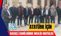 Atatürk için Kocaeli Camilerinde Mevlid Okutuldu