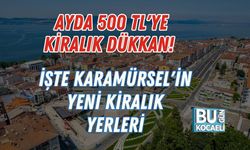 Ayda 500 TL'ye Kiralık Dükkan! İşte Karamürsel'in Yeni Kiralık yerleri