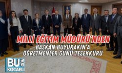 Milli Eğitim Müdürü’nden Başkan Büyükakın’a Öğretmenler Günü Teşekkürü