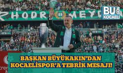 Başkan Büyükakın’dan Kocaelispor’a Tebrik Mesajı: “Yükselişe Hep Birlikte Tanıklık Edeceğiz”