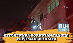 Beyoğlu'nda Korkutan Yangın! 4 Kişi Mahsur Kaldı
