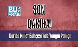 Darıca Millet Bahçesi’nde Yangın Paniği!