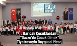 Darıcalı Çocuklardan “Gazze’de Çocuk Olmak” Tiyatrosuyla Duygusal Mesaj