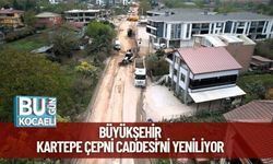 Büyükşehir, Kartepe Çepni Caddesi’ni Yeniliyor