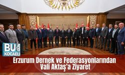 Erzurum Dernek ve Federasyonlarından Vali Aktaş’a Ziyaret