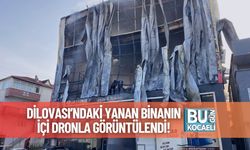Dilovası’ndaki Yanan Binanın İçi Dronla Görüntülendi!