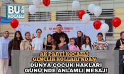AK Parti Kocaeli Gençlik Kolları’ndan Dünya Çocuk Hakları Günü’nde Anlamlı Mesaj!
