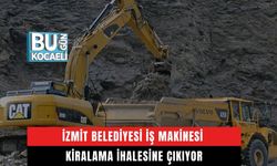 İzmit Belediyesi İş Makinesi Kiralama İhalesine Çıkıyor