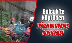 Gölcük’te Köprüden Düşen Vatandaş Kurtarıldı