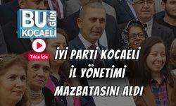 İYİ Parti Kocaeli İl Yönetimi Mazbatasını Aldı