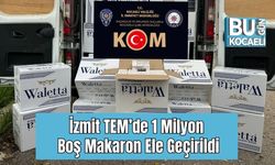 İzmit TEM’de 1 Milyon Boş Makaron Ele Geçirildi