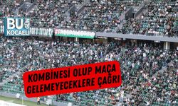 Kombinesi Olup Maça Gelemeyeceklere Çağrı