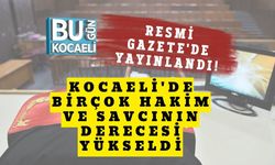 Resmi Gazete'de Yayınlandı! Kocaeli'de Birçok Hakim ve Savcının Derecesi Yükseldi