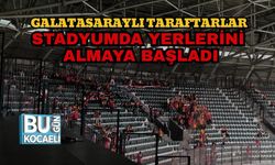 Galatasaraylı Taraftarlar Stadyumda Yerlerini Almaya Başladı