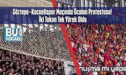 Göztepe–Kocaelispor Maçında Öcalan Protestosu! İki Takım Tek Yürek Oldu