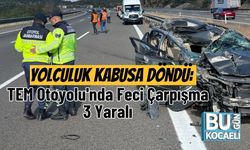 Yolculuk Kabusa Döndü: TEM Otoyolu'nda Feci Çarpışma, 3 Yaralı