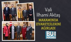 Vali İlhami Aktaş Makamında Ziyaretçilerini Ağırladı