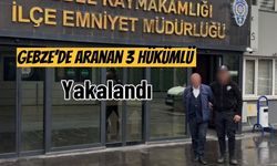 Gebze’de Aranan 3 Hükümlü Yakalandı