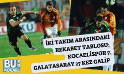 İki Takım Arasındaki Rekabet Tablosu; Kocaelispor 7, Galatasaray 27 Kez Galip