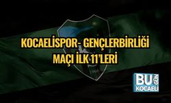 Kocaelispor- Gençlerbirliği Maçı İlk 11’leri