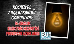Kocaeli’de 7 İlçe Karanlığa Gömülüyor! 14 Aralık Elektrik Kesintisi Programı Açıklandı