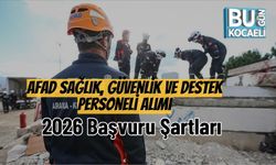 AFAD Sağlık, Güvenlik ve Destek Personeli Alımı: 2026 Başvuru Şartları